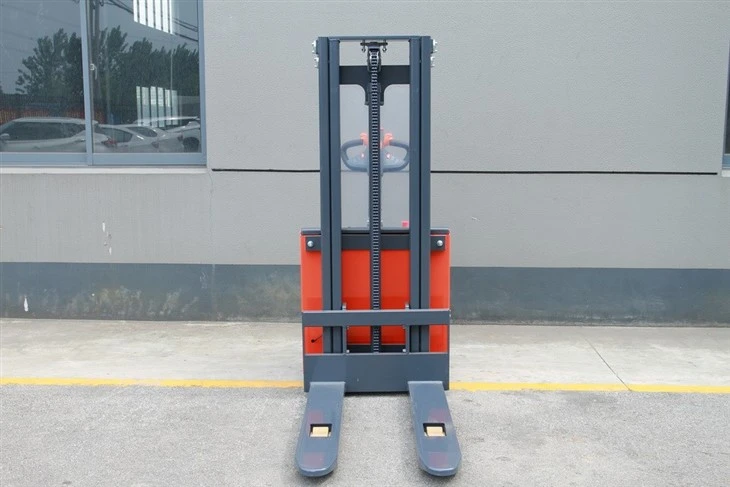 CL15E Series, Full Electric Reach Stacker, Forklift Stand-on Wheel Pallet Stacker With Folding Pedal