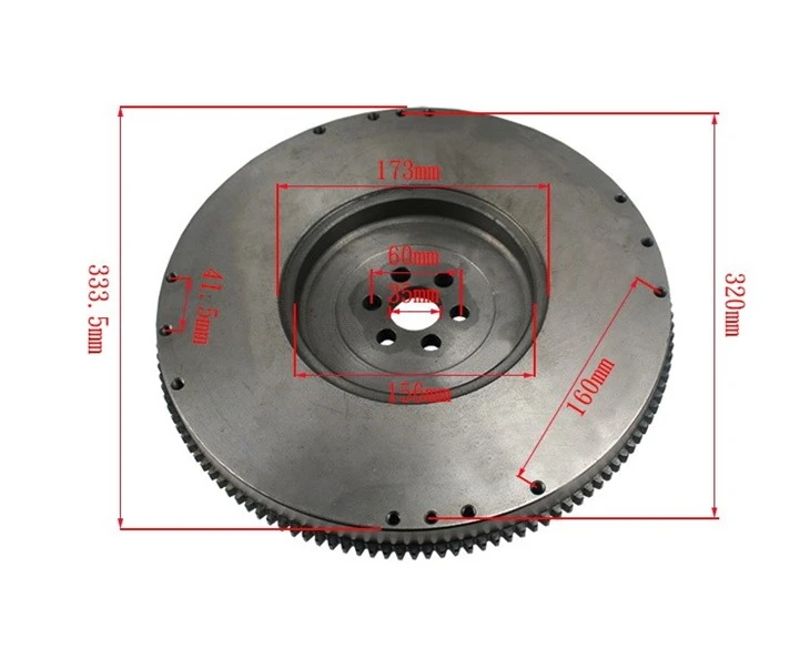 Hanzhi 12310-GW600 Engine Flywheel Assy For H20/K25, 12310-K9600