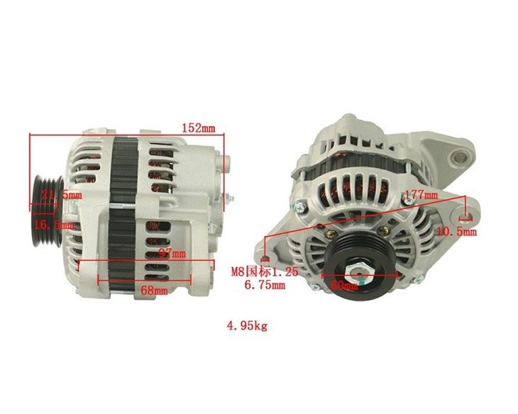 Hanzhi Forklift Parts 582018436 Alternator For Yale/Mazda, Original Quality high quality