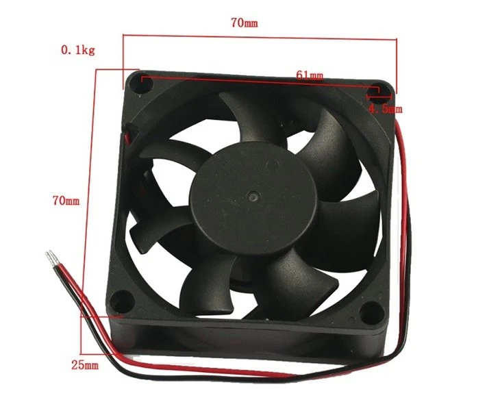 Hanzhi Forklift Spare Parts DC 12V Fan For BYD CPD20-25/CPD30-35/CPD35-40, 11630067-00