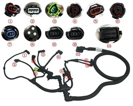 Bahagian Forklift Hanzhi 5332836 Harness Wayar Enjin Untuk Bahagian Cummins QSF3.8, OE