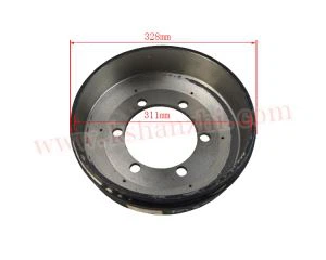 Bahagian-bahagian Forklift Brake Drum Digunakan Untuk HANGCHA 40H / 30J, dengan Bahagian No.JP300-110002-000