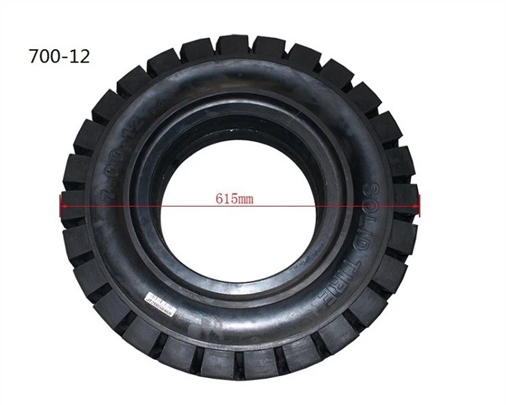 Forklift Parts 6.00-9, 7.00-12, 8.25-15 Rubber Solid Tire